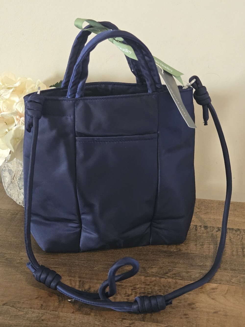 Navy Blue Women's Vera Bradley mini original Tote Bag